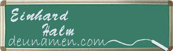 Einhard Halm Visitenkarte